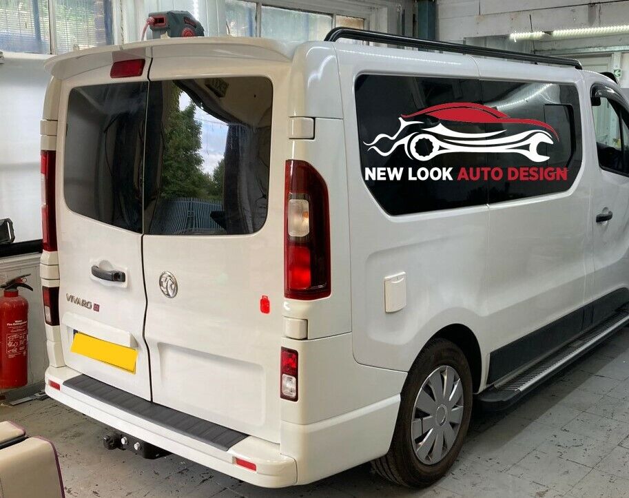 Black ABS Rear Bumper Protector Guard For Renault Trafic / Vivaro 2015+ - Image 3