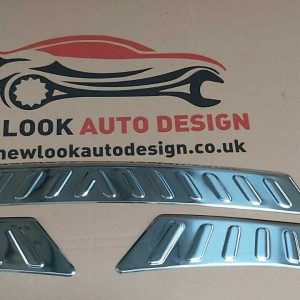 VW TIGUAN 2007-2015 CHROME S.STEEL REAR BUMPER PROTECTOR GUARD COVER