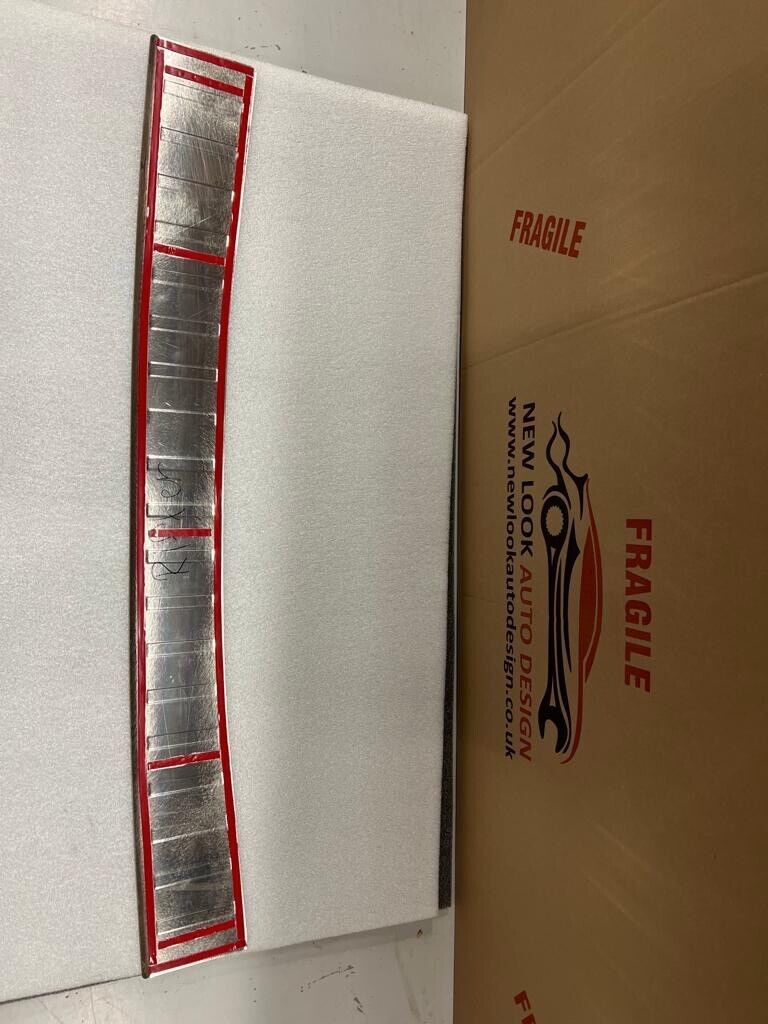 VAUXHALL COMBO 2019+ CHROME S.STEEL REAR BUMPER PROTECTOR GUARD COVER - Image 4