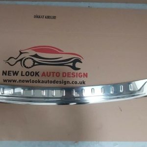 VW CADDY 2015+ CHROME S.STEEL REAR BUMPER PROTECTOR GUARD COVER