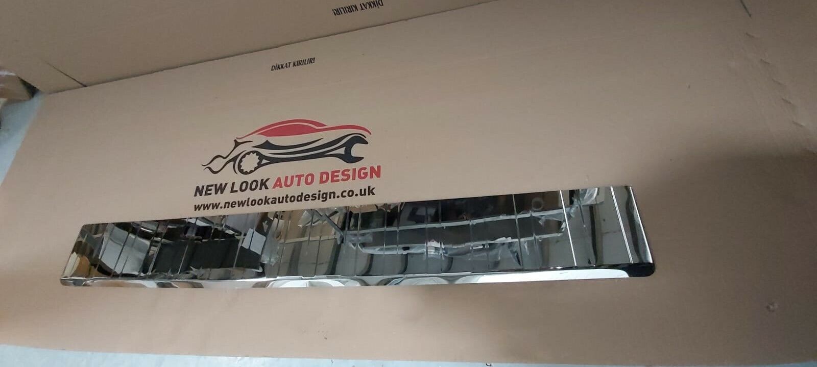 RENAULT TRAFIC 2015+ CHROME S.STEEL REAR BUMPER PROTECTOR GUARD COVER - Image 4