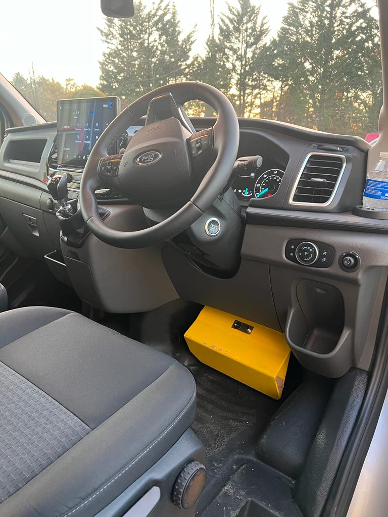 FITS TRANSIT 2013-2023 ANTI THEFT SECURITY PEDAL LOCK BOX RHD - Image 5