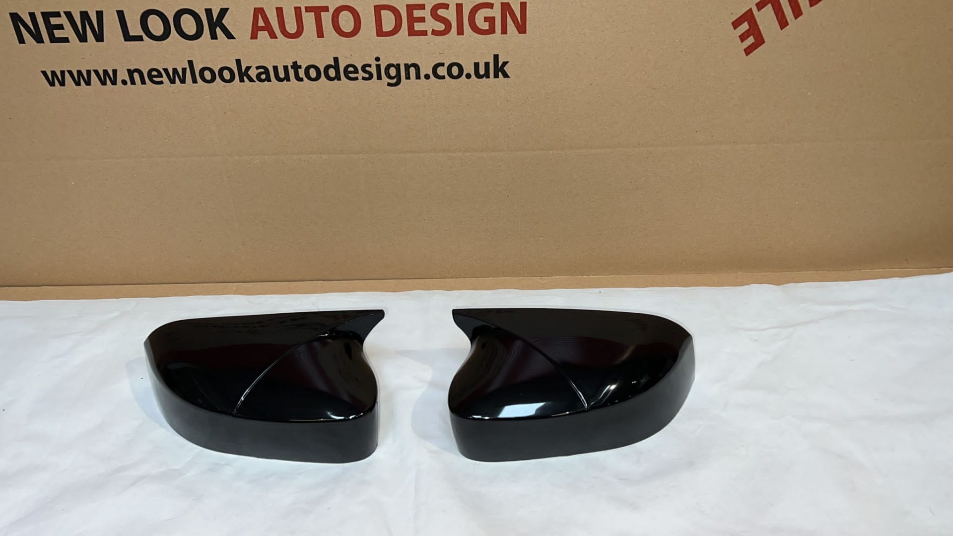 For VW Caddy MK3 FL Piano Black Wing Mirror Cap Covers Set
