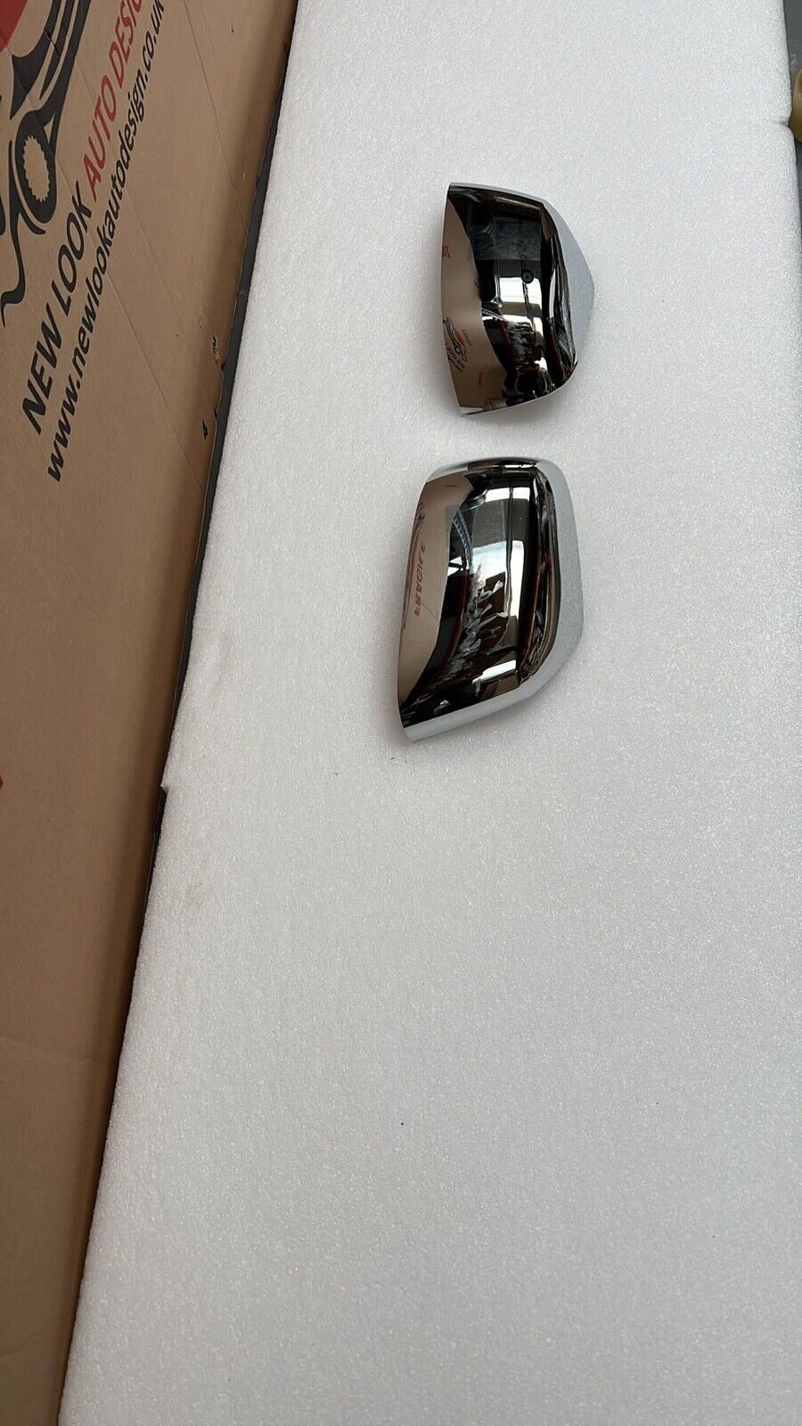 Chrome Mirror Covers for Nissan Navara 2009-2012 - Image 4