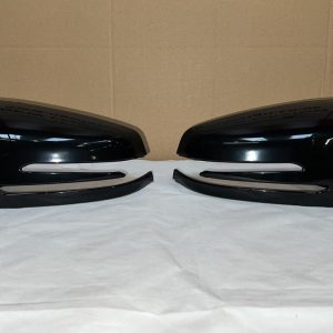 For Mercedes S class W221 FL 2010-2013 Piano Black Wing Mirror Cap Covers Set