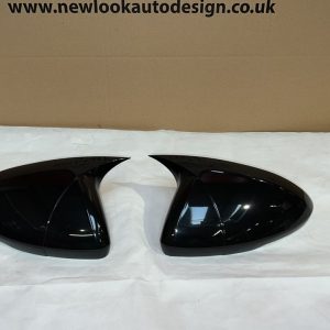 For Vauxhall Astra K 2015-2019 Piano Black Wing Mirror Cap Covers Set