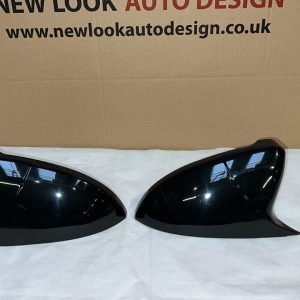 For VW Golf MK7 2012-2019 Piano Black Wing Mirror Cap Covers Set
