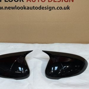 For VW Passat B8 2017-2019 Piano Black Wing Mirror Cap Covers Set