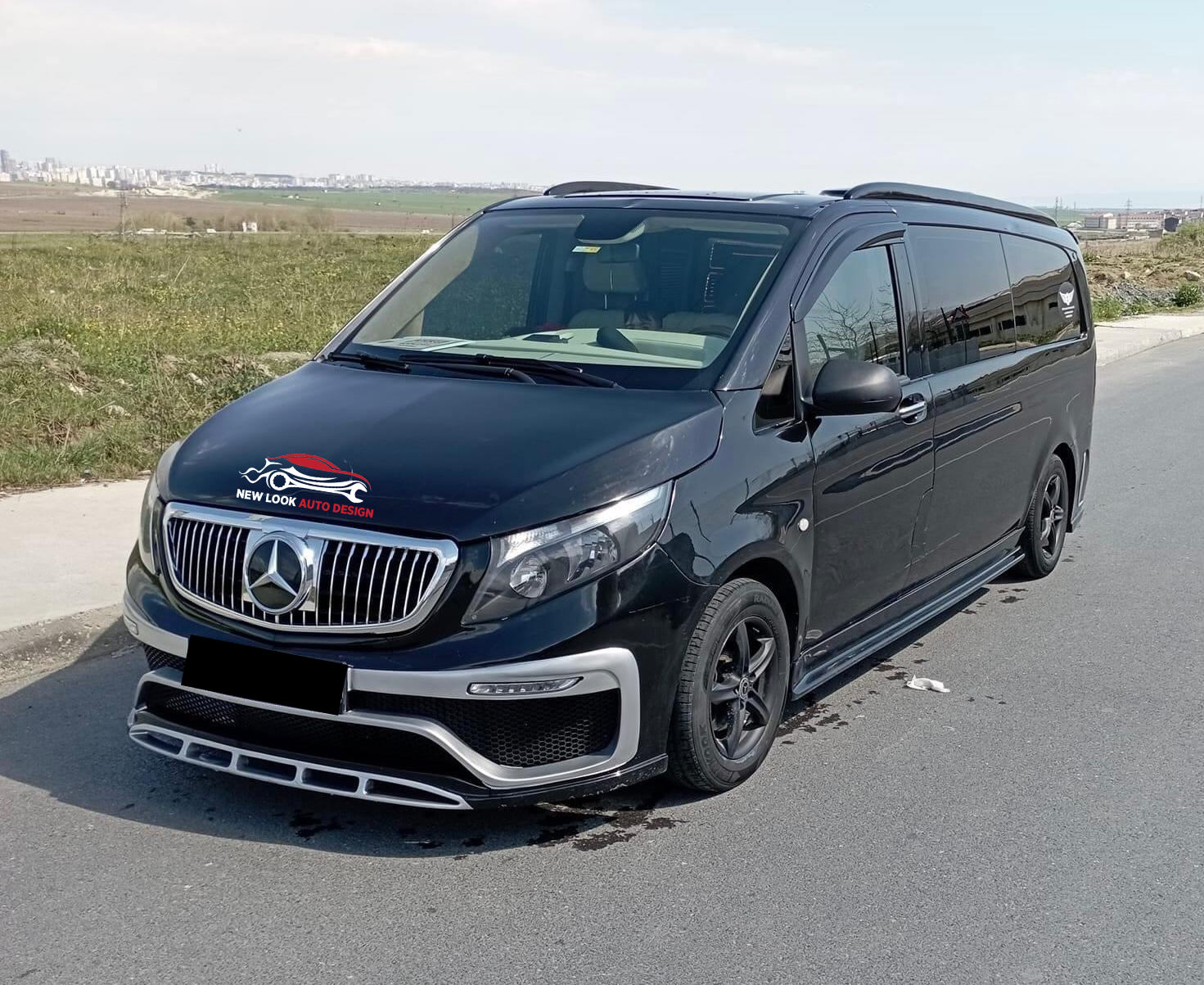 Maybach Body Kit for Mercedes V Class Vito W447 2014+ Front & Back Bumper Grill - Image 13