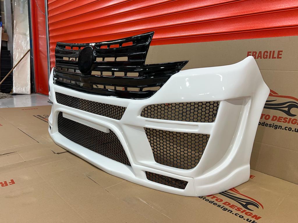 Full Body Kit for VW T8 2020-2023 LWB Front & Back Bumper Grill, Side Skirt & Spoiler - Image 6