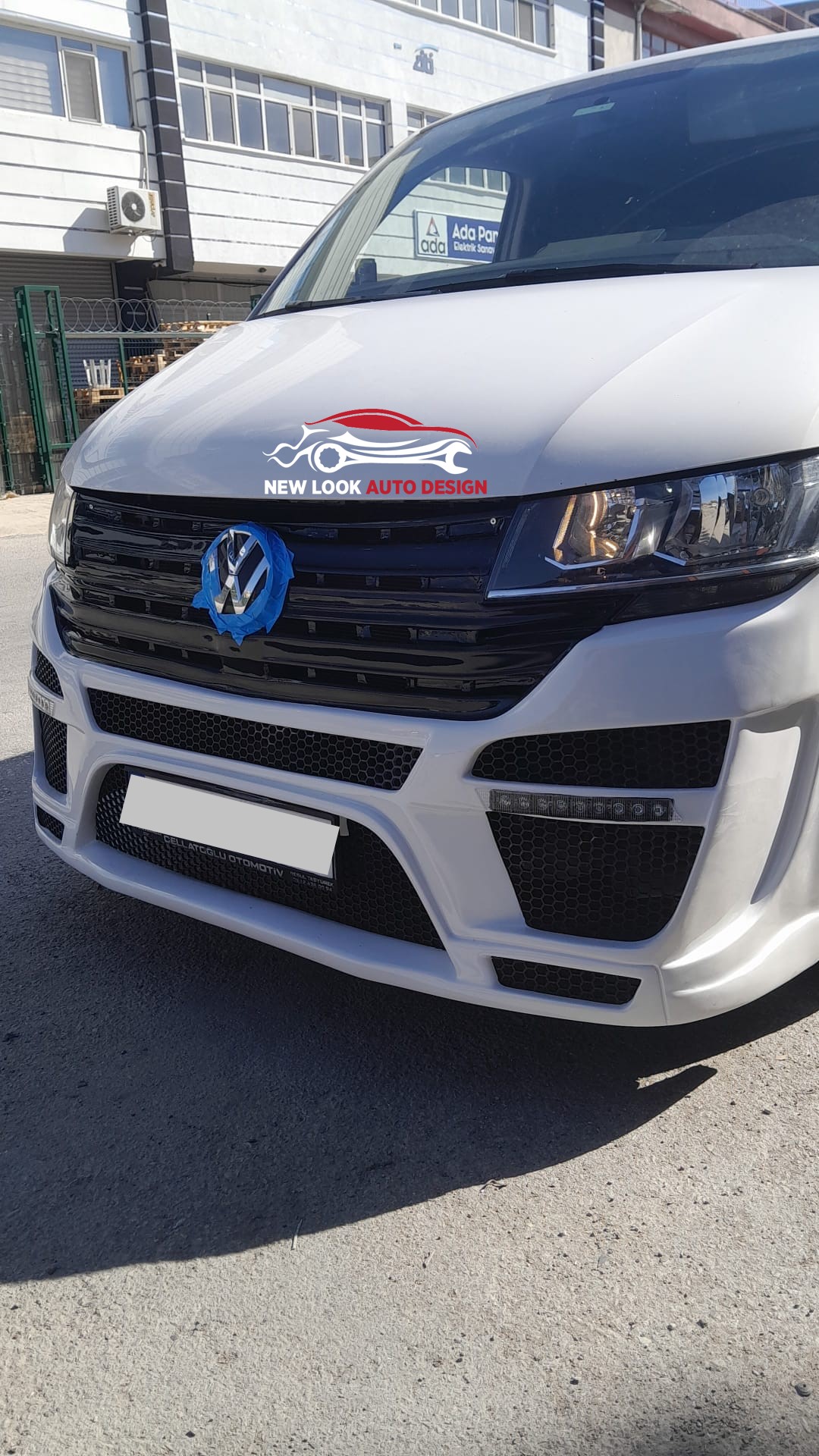 Full Body Kit for VW T8 2020-2023 LWB Front & Back Bumper Grill, Side Skirt & Spoiler - Image 15