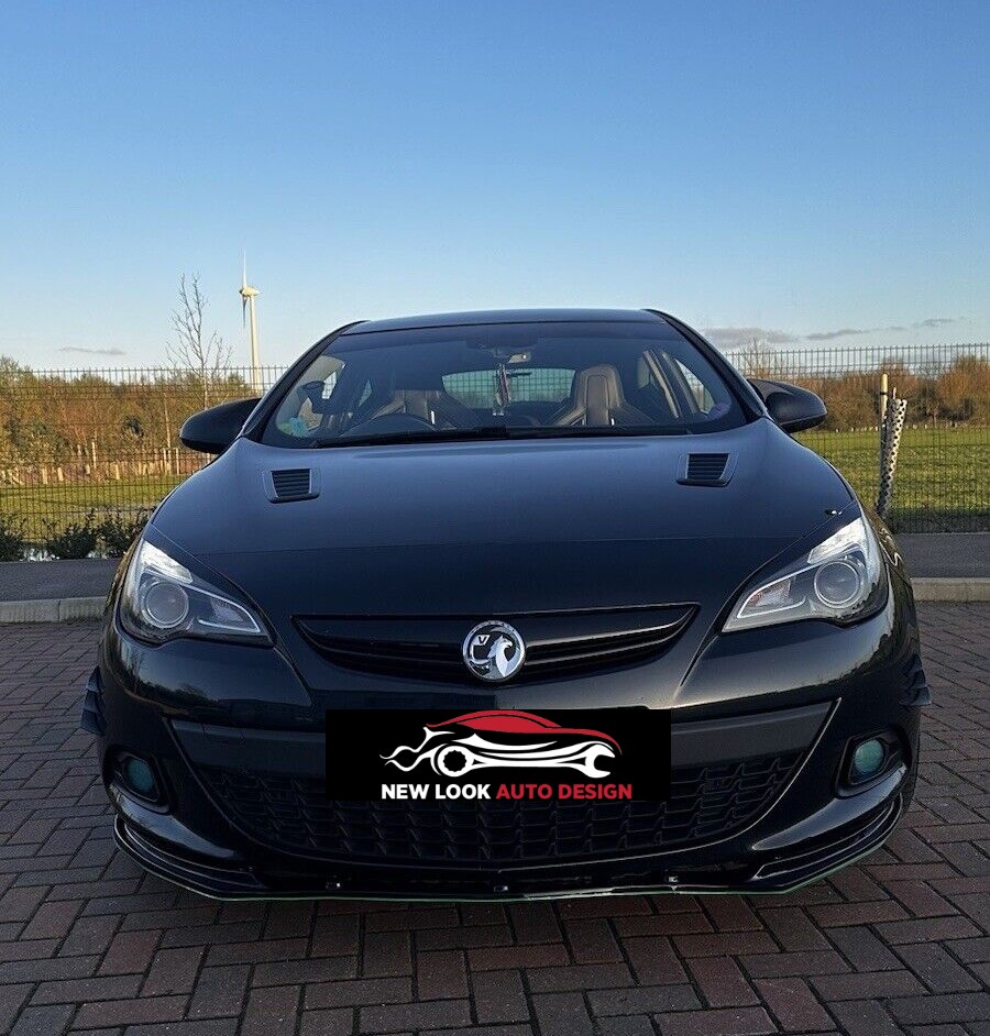 Fits VAUXHALL ASTRA J K H LOWER FRONT ABS GLOSS BLACK SPLITTER BUMPER LIP ADD ON - Image 7