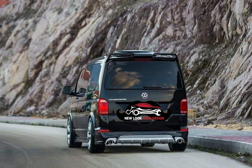 Full Body Kit for VW T6+ Front, Back Bumper Grill, Side Skirt & Spoiler - Image 9
