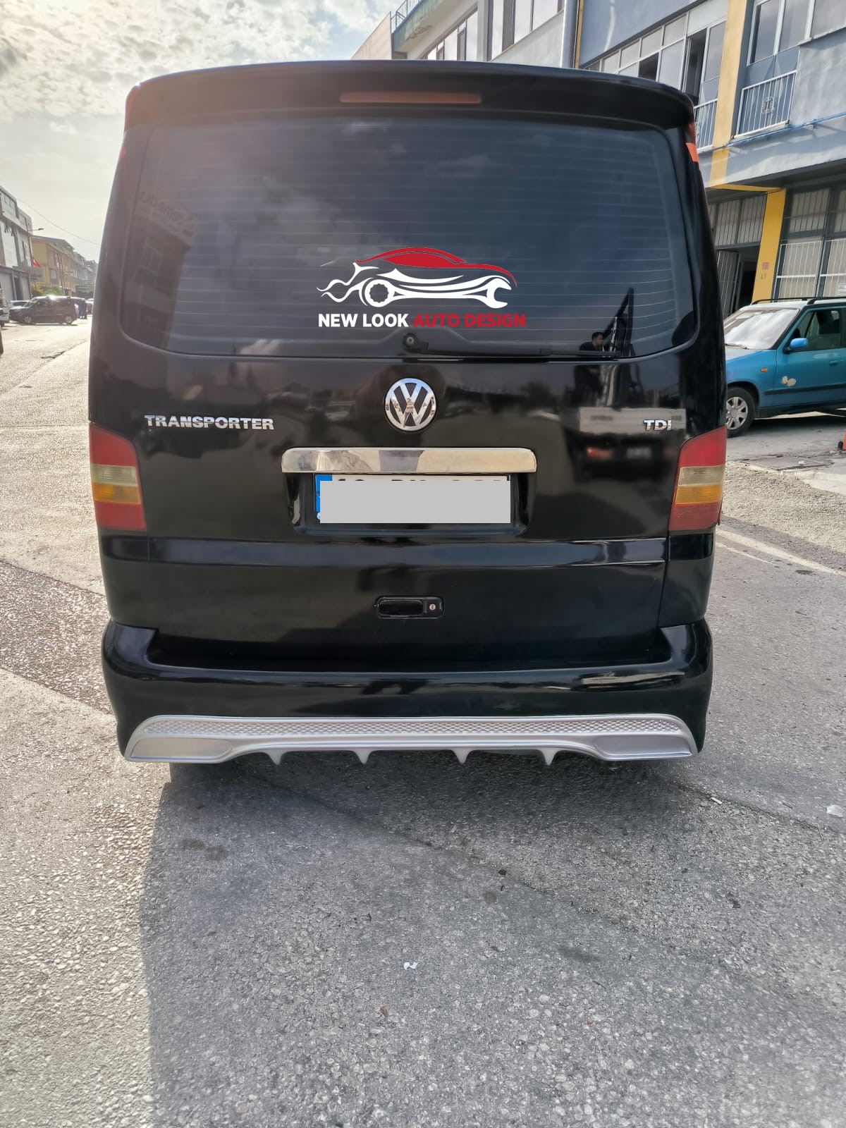 Full Body Kit for VW T6+ Front, Back Bumper Grill, Side Skirt & Spoiler - Image 7