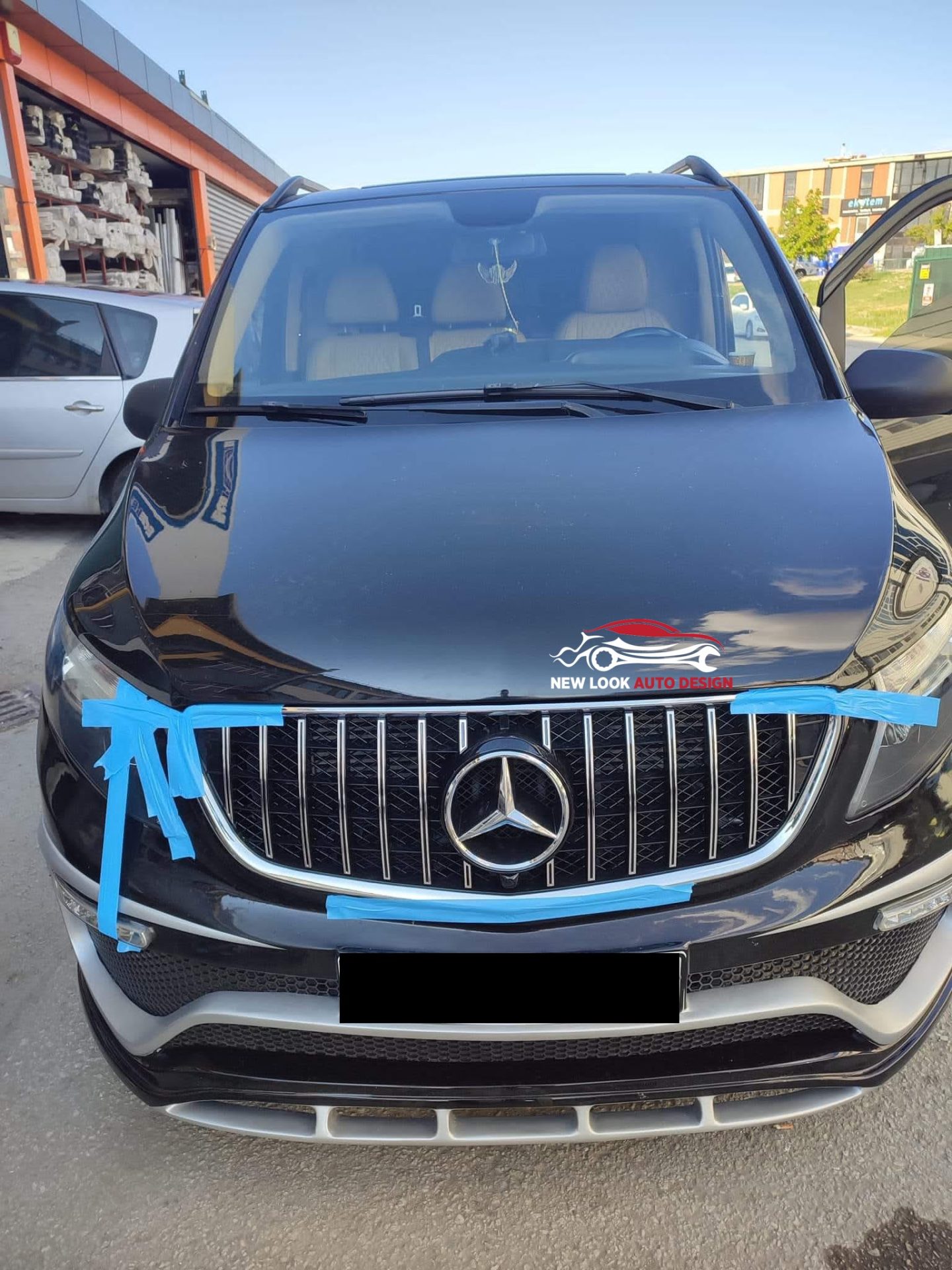 Maybach Body Kit for Mercedes V Class Vito W447 2014+ Front & Back Bumper Grill - Image 7