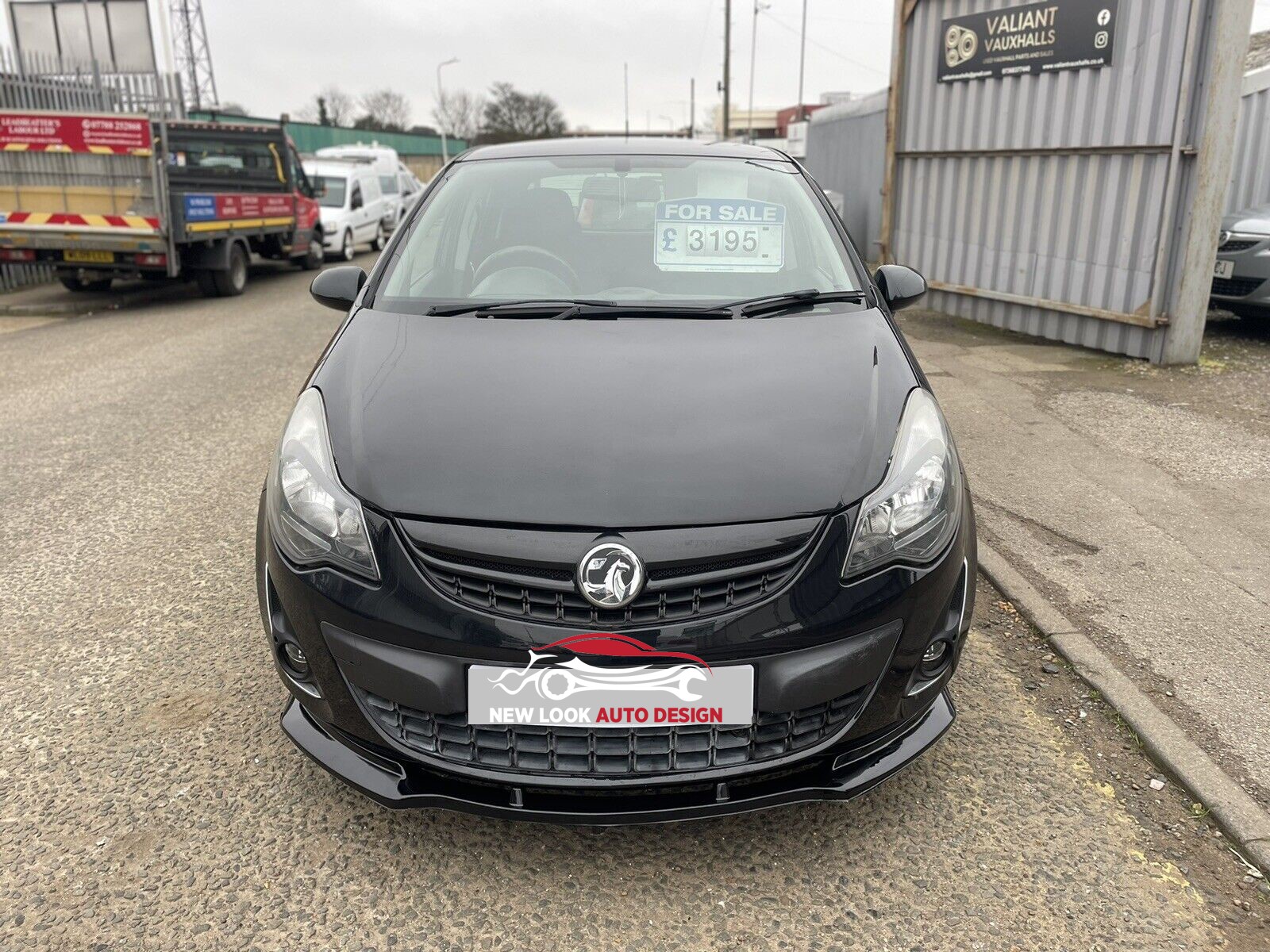 Fits VAUXHALL CORSA 2006-2014 FRONT ABS GLOSS BLACK SPLITTER BUMPER LIP - Image 6