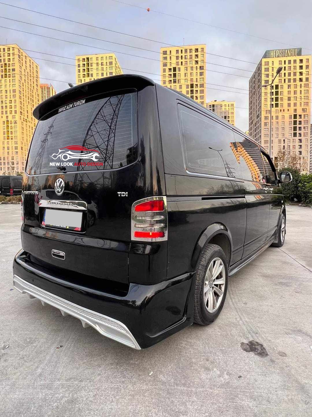 Full Body Kit for VW T6+ Front, Back Bumper Grill, Side Skirt & Spoiler - Image 6