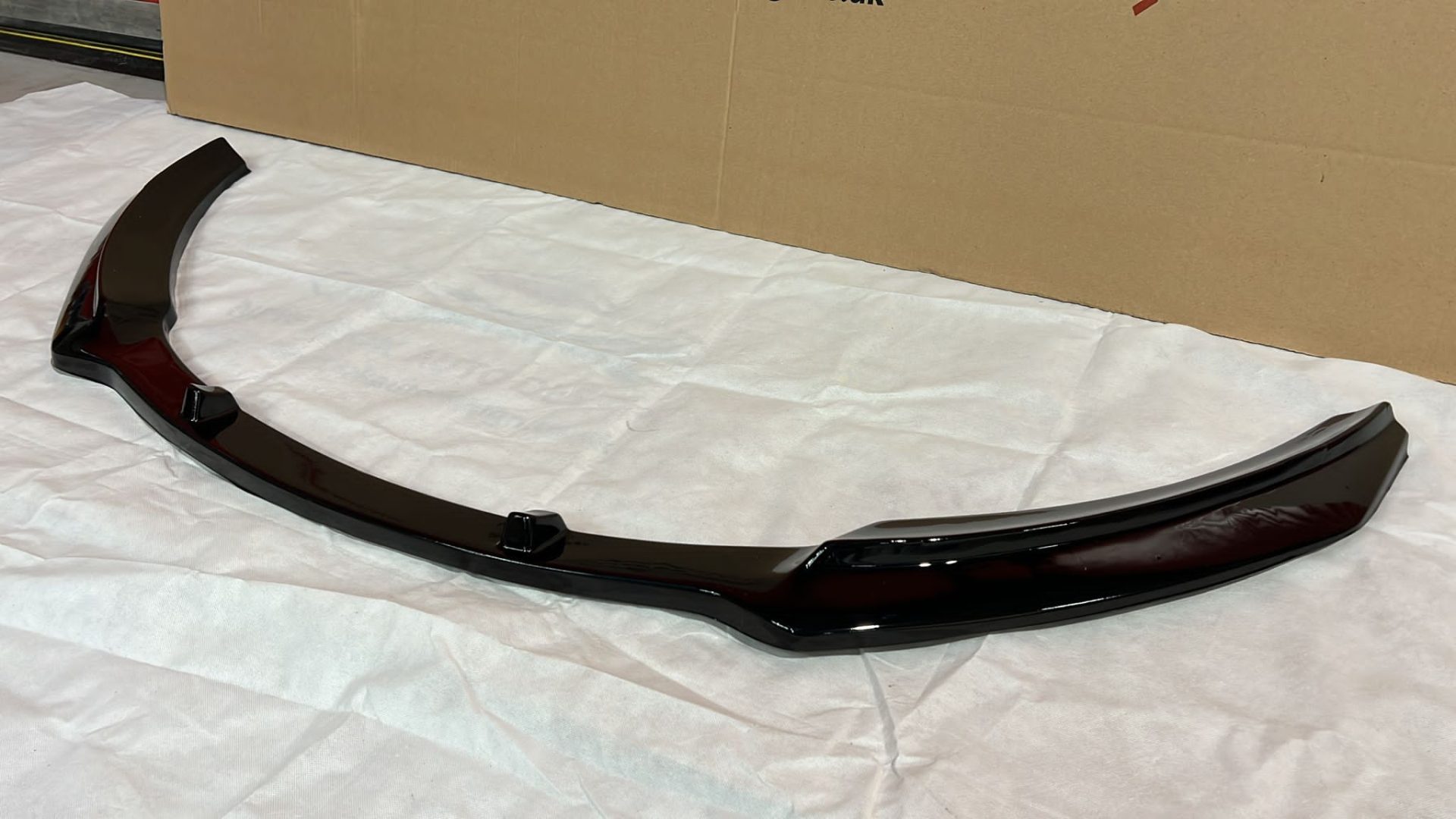 Fits VAUXHALL CORSA 2006-2014 FRONT ABS GLOSS BLACK SPLITTER BUMPER LIP - Image 4