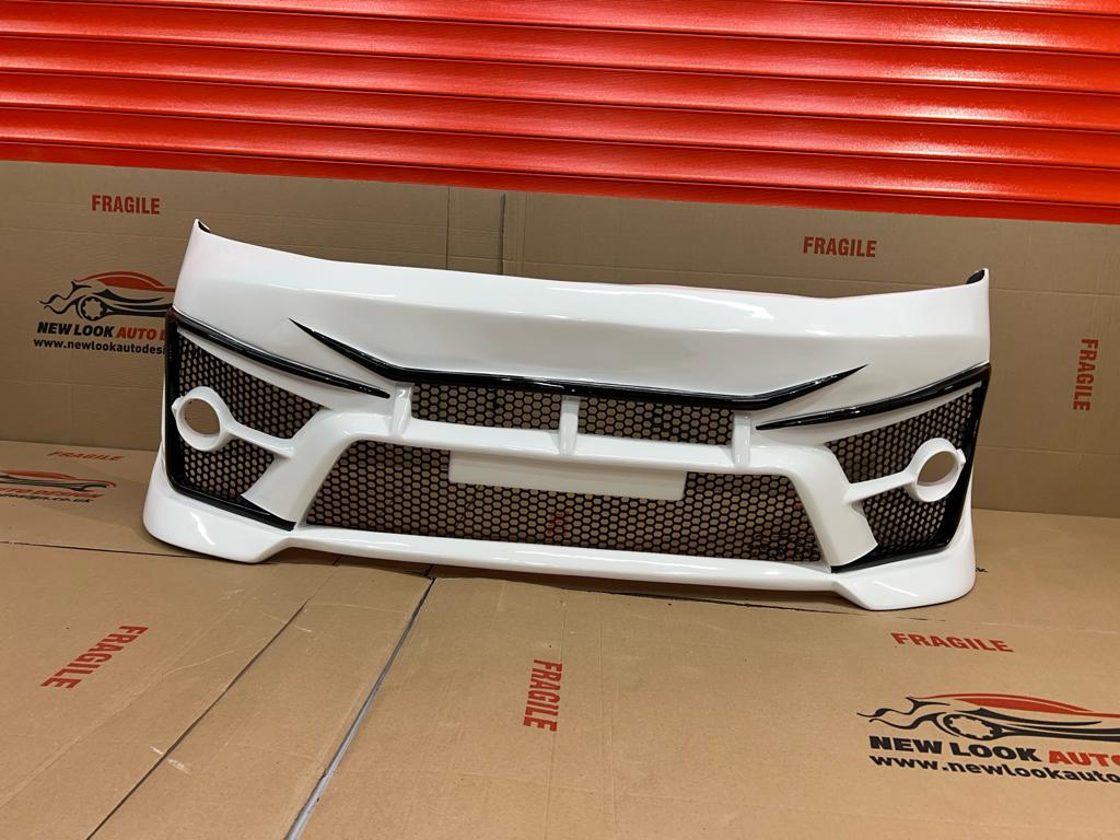 Full Body Kit for VW T7 LWB Front & Back Bumper Grill, Side Skirt & Spoiler - Image 5