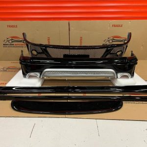 Body Kit for VW T7 Black Front & Back Bumper ,Side Skirts & Spoiler