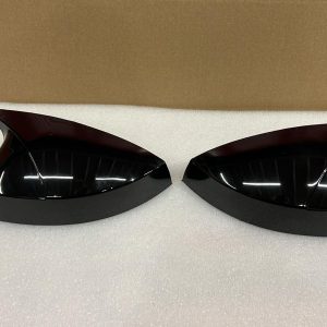 For Audi A3 2012-2019 Piano Black Wing Mirror Cap Covers Set