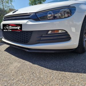 Fits VW SCIROCCO LOWER FRONT ABS GLOSS BLACK SPLITTER BUMPER LIP 2008-2017