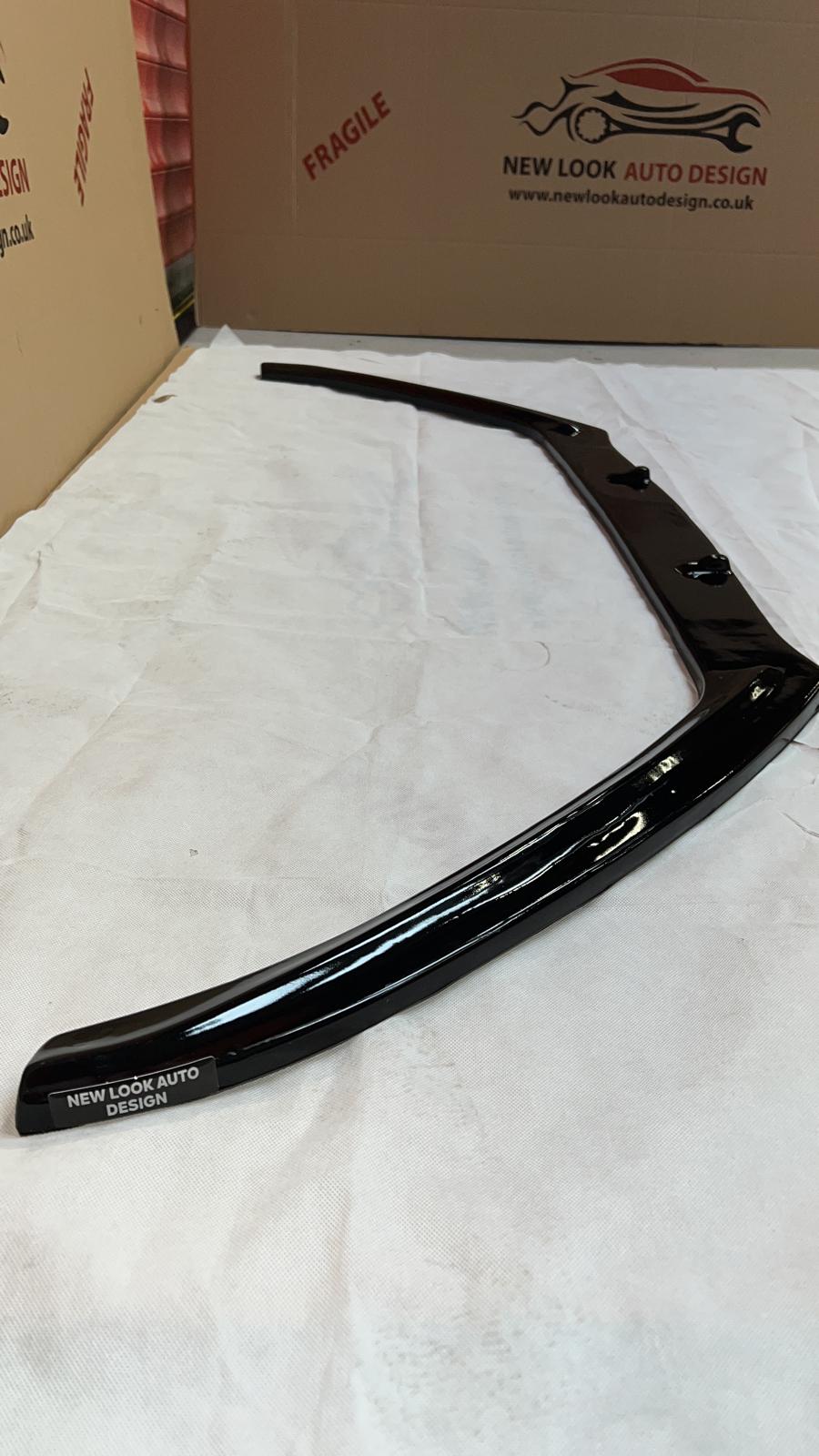Fits VW SCIROCCO LOWER FRONT ABS GLOSS BLACK SPLITTER BUMPER LIP 2008-2017 - Image 8