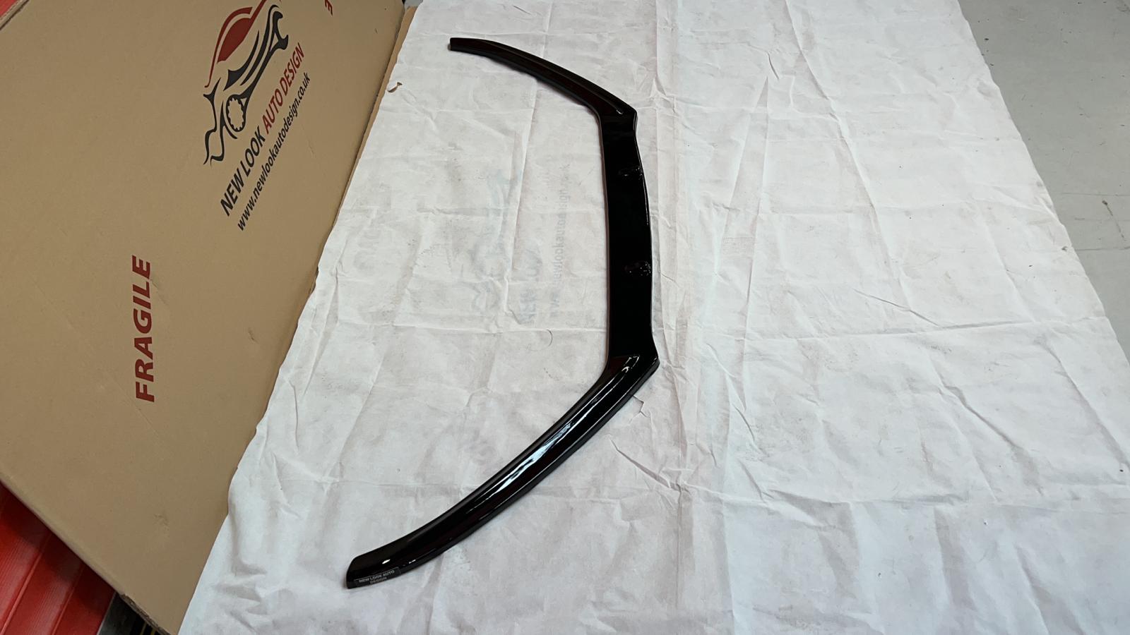 Fits VW SCIROCCO LOWER FRONT ABS GLOSS BLACK SPLITTER BUMPER LIP 2008-2017 - Image 9