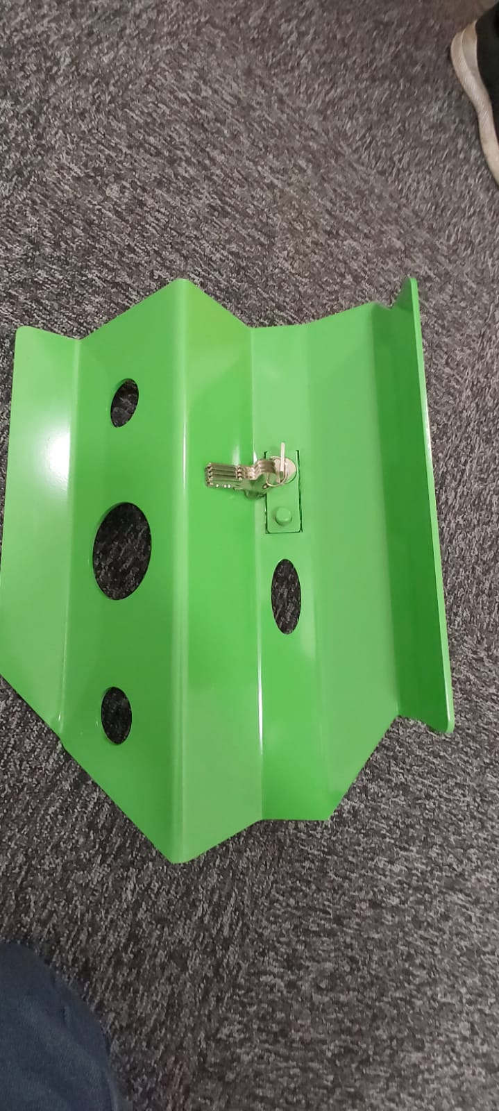 Fits VW T5/T6 Anti Theft Security Pedal Lock Box RHD Green - Image 5