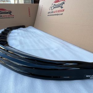 Fits VW T6 CARAVELLE 2015+ LOWER FRONT ABS GLOSS BLACK SPLITTER BUMPER LIP