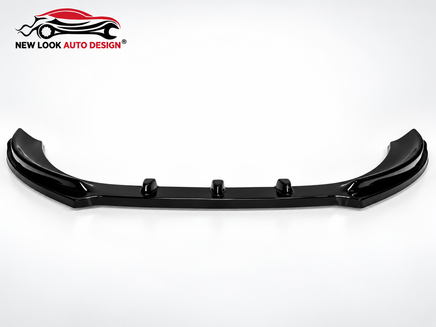 Fits FORD FIESTA 2009-2012 FRONT ABS GLOSS BLACK SPLITTER BUMPER LIP ADD ON - Image 5