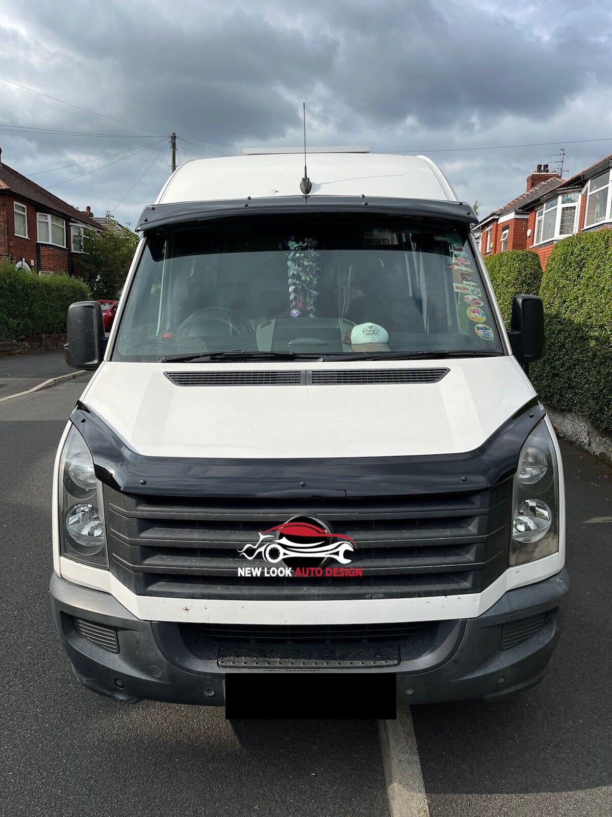 Sun Visor Black and Bug Guard for VW CRAFTER 2006-2016