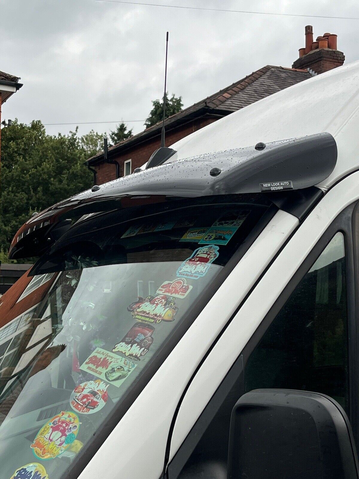 Sun Visor Black and Bug Guard for VW CRAFTER 2006-2016 - Image 4