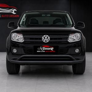 Double Spoiler Bull Bar For VW Amarok 2010-2014 (76 mm ) Black