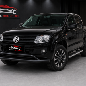 Double Spoiler Bull Bar For VW Amarok 2014-2022 (76 mm ) Black