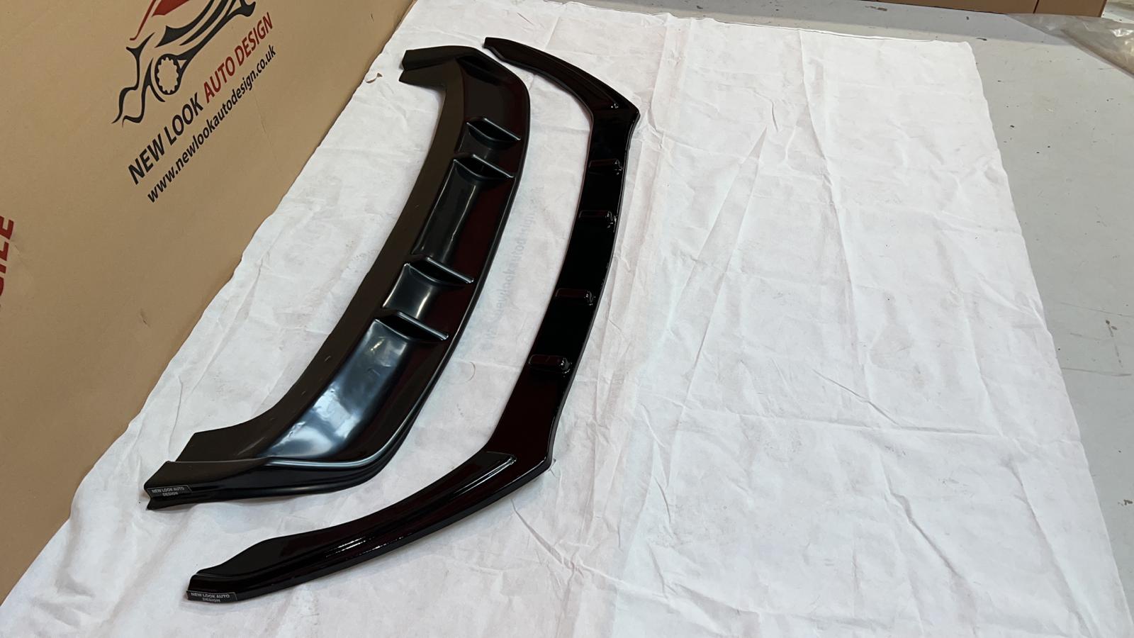 SEAT LEON FR Rear Diffuser Set ABS and LOWER FRONT ABS GLOSS BLACK SPLITTER LIP - Image 17