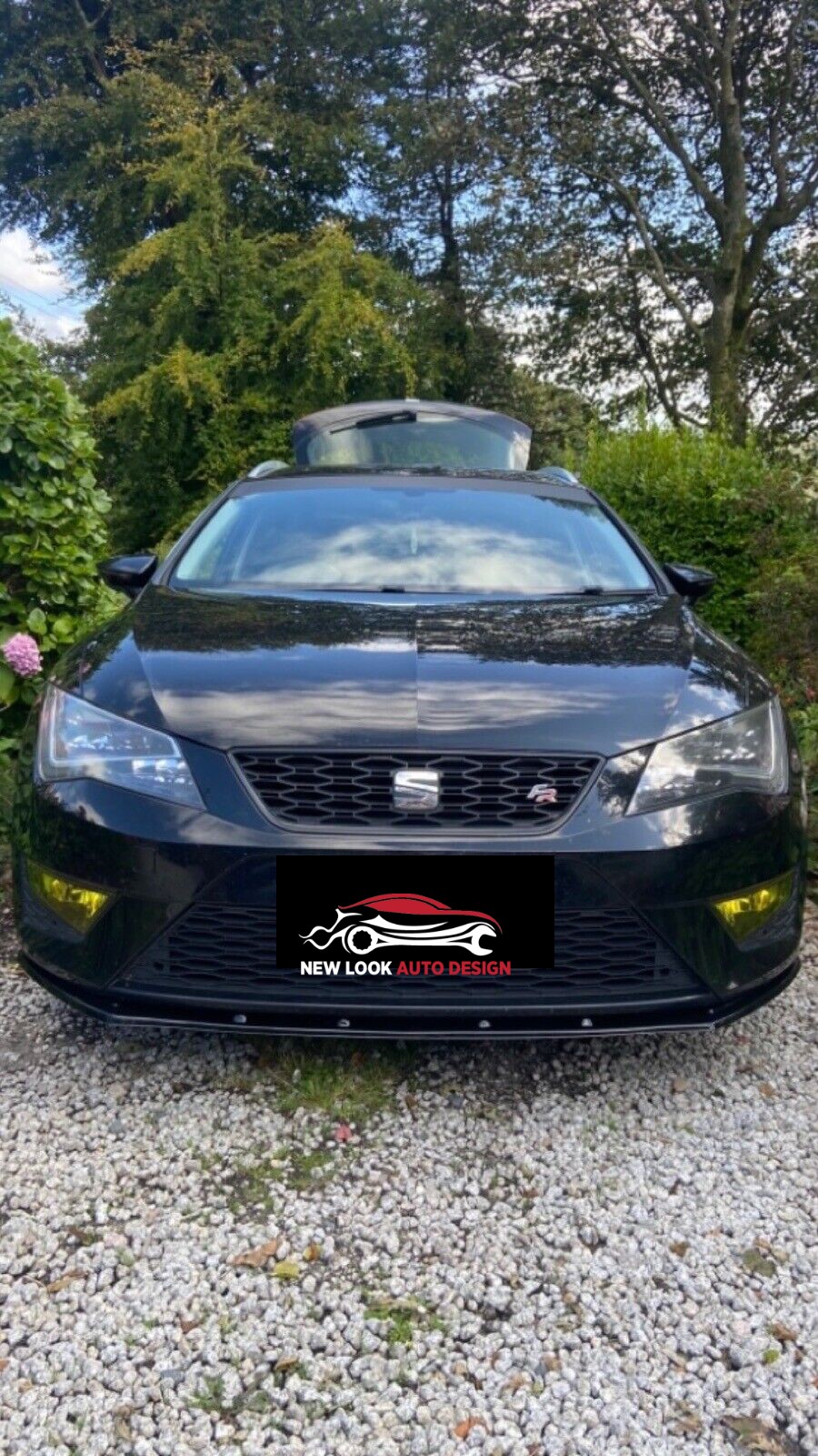 SEAT LEON FR Rear Diffuser Set ABS and LOWER FRONT ABS GLOSS BLACK SPLITTER LIP - Image 8