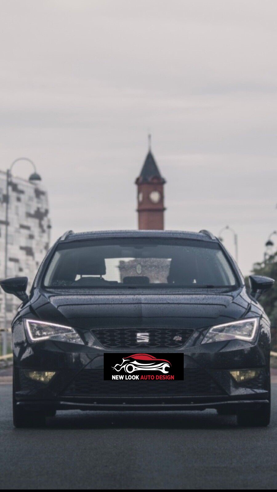 SEAT LEON FR Rear Diffuser Set ABS and LOWER FRONT ABS GLOSS BLACK SPLITTER LIP - Image 10