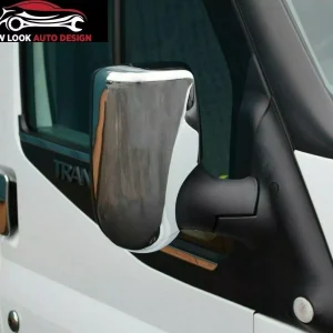 Chrome S.Steel Wing Mirror Covers Trim Set Fits Ford Transit 2002-2013 2pcs