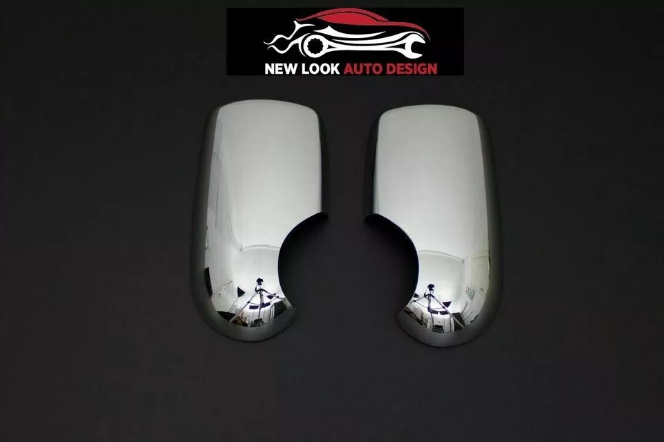 Chrome S.Steel Wing Mirror Covers Trim Set Fits Ford Transit 2002-2013 2pcs - Image 3