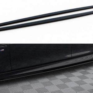 For BMW 3 Series F30 F31 2012-2019 Black Side Skirt Extention Blades