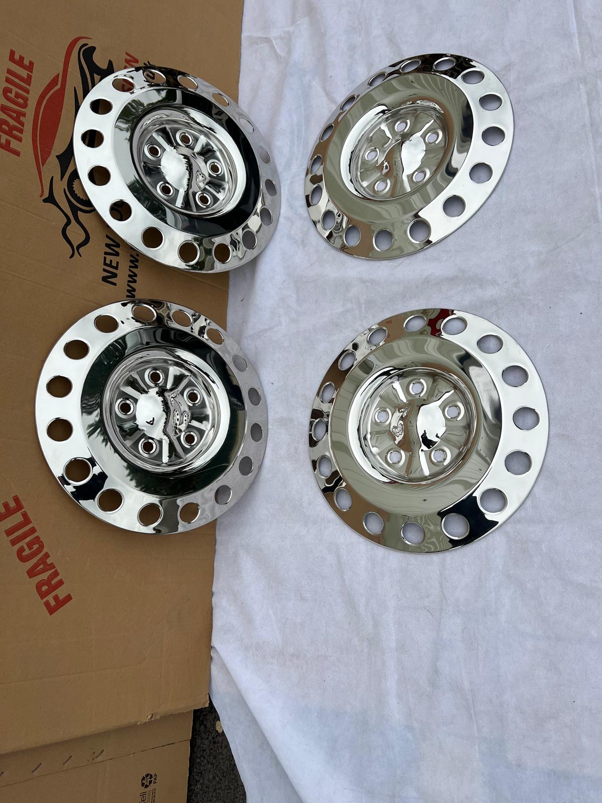 Mercedes Sprinter 15 inch Front+Rear Wheel Trims set of 4 Stainless Steel - Image 6