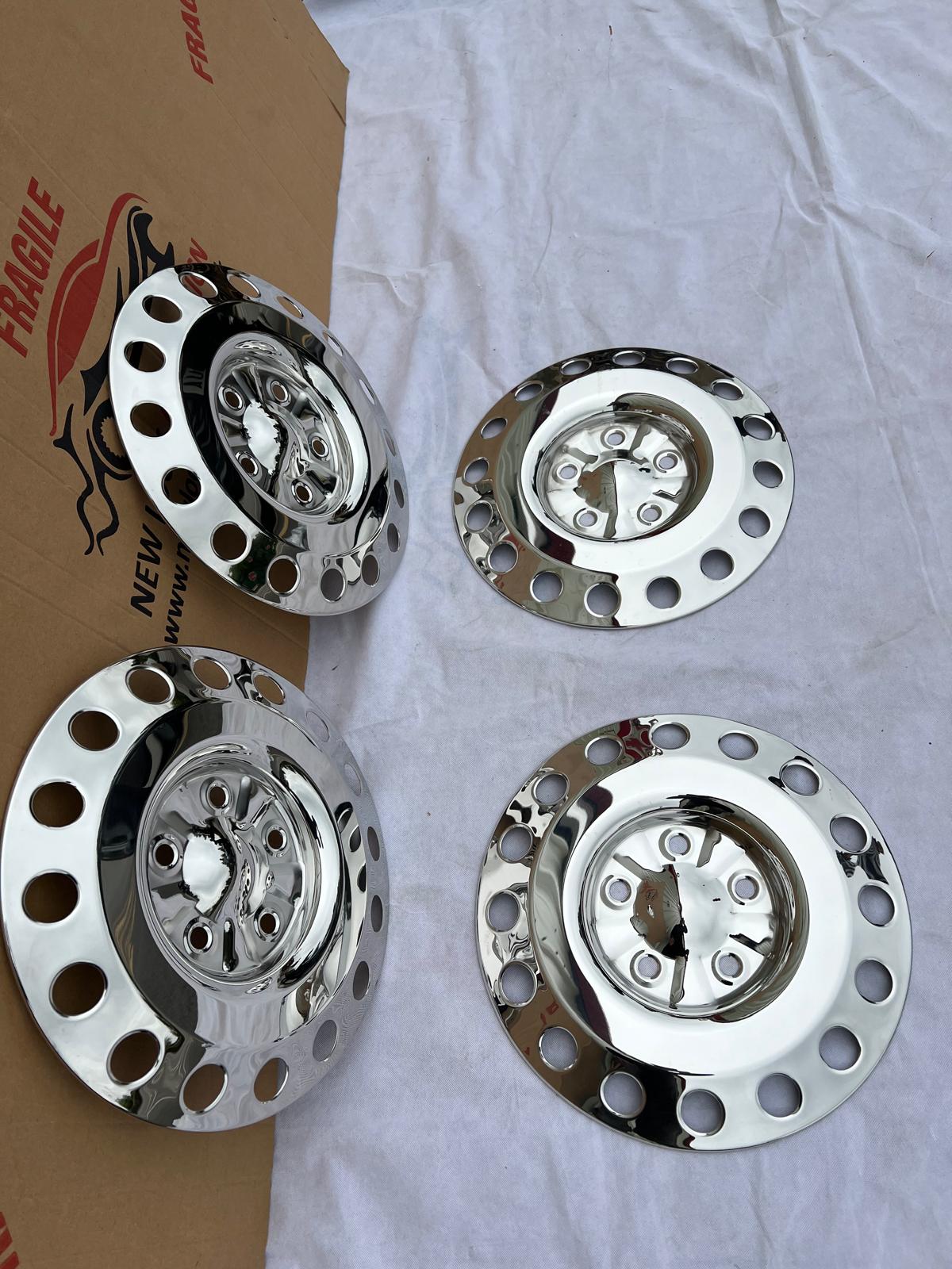 Mercedes Sprinter 15 inch Front+Rear Wheel Trims set of 4 Stainless Steel - Image 5