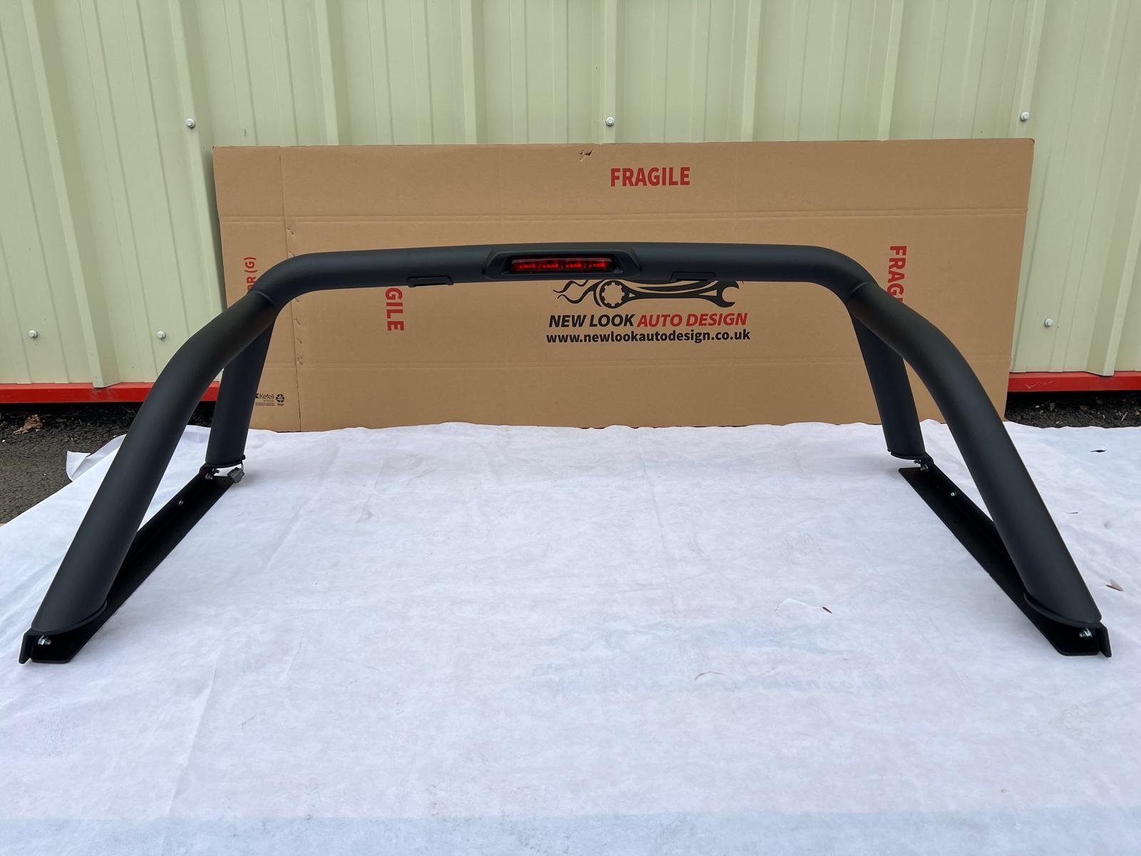 LED Black stainless steel Roll bar with Brake lights Fits Ford Ranger 2012+ - Image 4