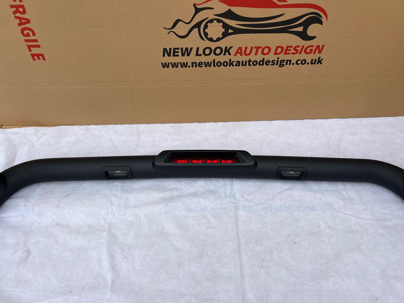 LED Black stainless steel Roll bar with Brake lights Fits Nissan Navara 2015+ - Image 5