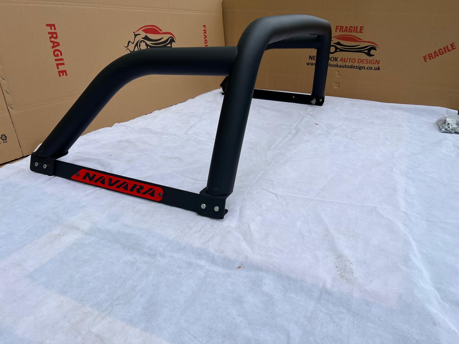 LED Black stainless steel Roll bar with Brake lights Fits Nissan Navara 2015+ - Image 10