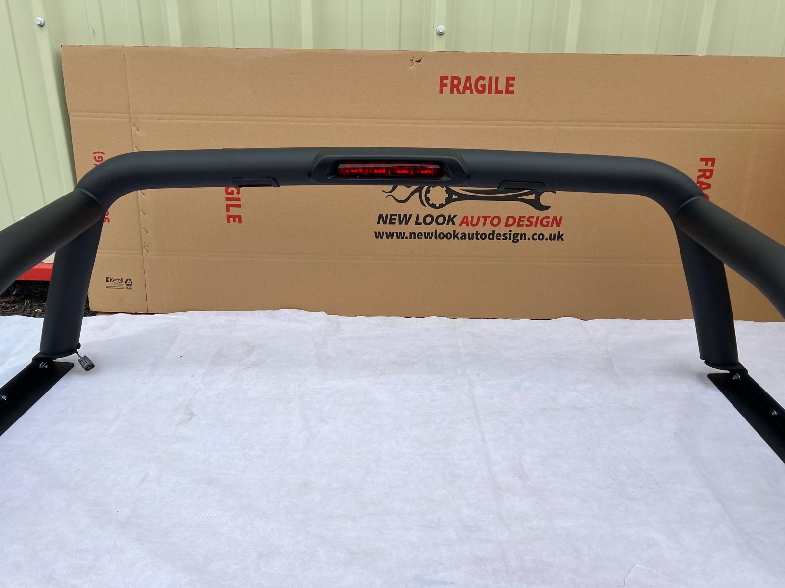 LED Black stainless steel Roll bar with Brake lights Fits Nissan Navara 2015+ - Image 11