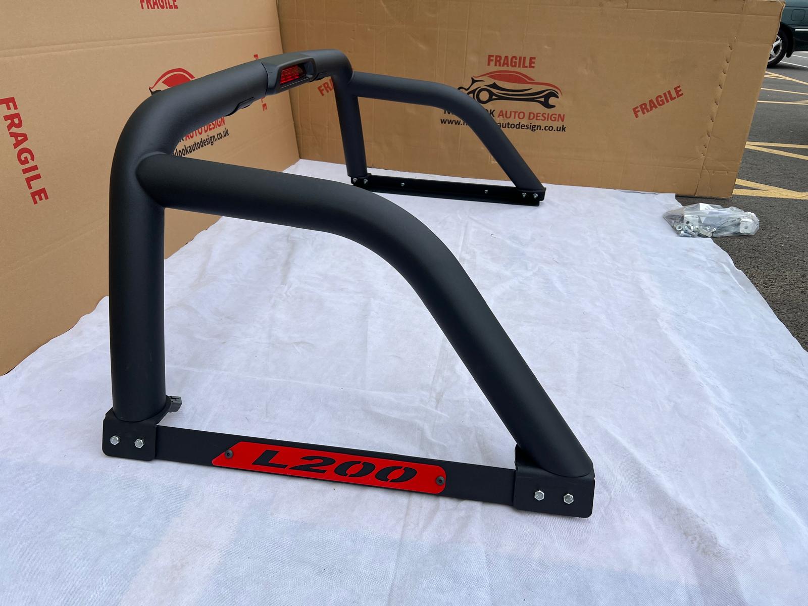 LED Black stainless steel Roll bar with Brake lights Fits Mitsubishi L200 2006-2014 - Image 5
