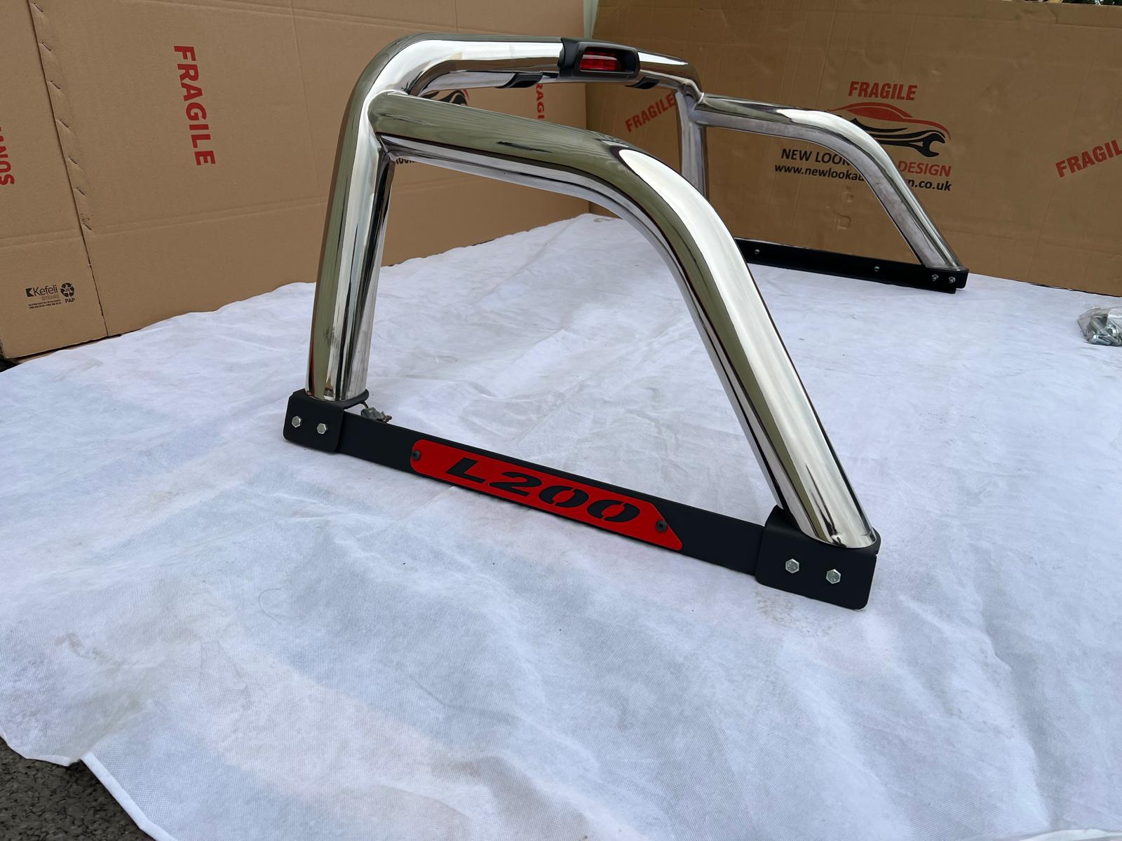 LED Chrome Roll bar with Brake lights Fits Mitsubishi L200 2006-2014 - Image 4