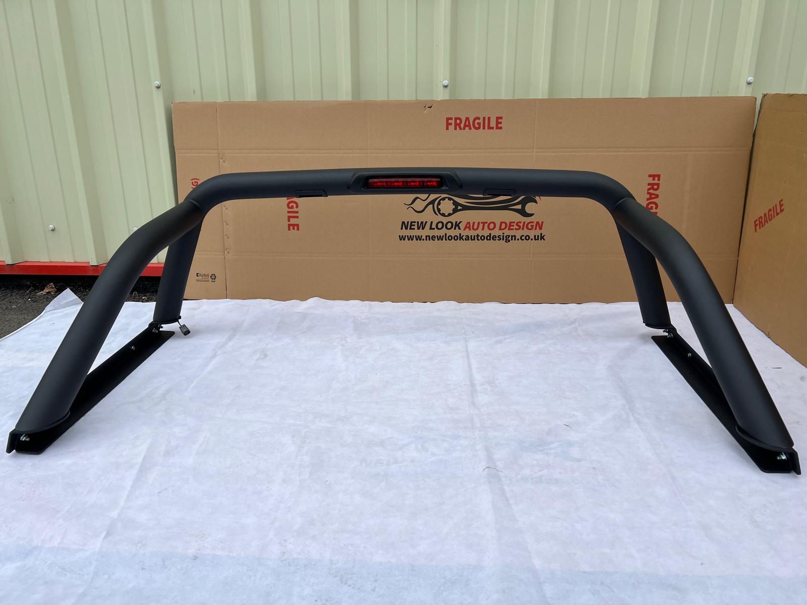 LED Black stainless steel Roll bar with Brake lights Fits Isuzu Dmax 2012+ - Image 4
